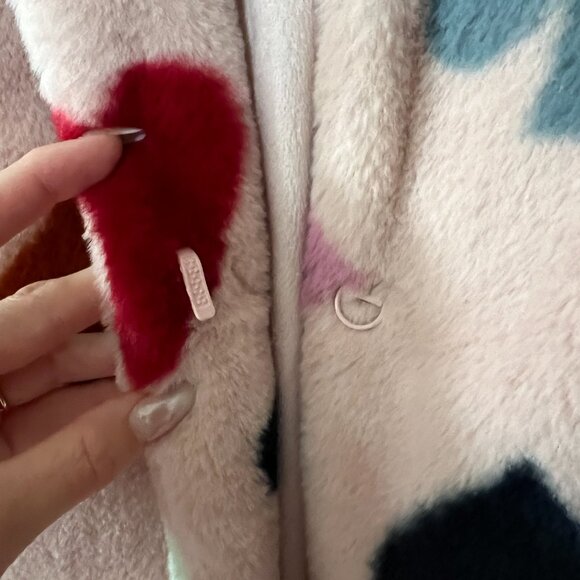 Halogen x Atlantic-Pacific Print Faux Fur Coat - Picture 2 of 12